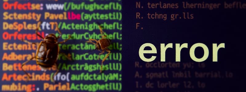 Understanding Bugs and Errors in Programming