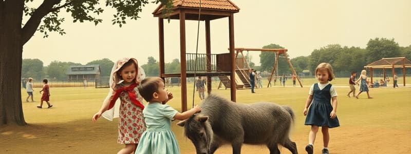 Kinder im Freien spielen auf dem Klettergerüst