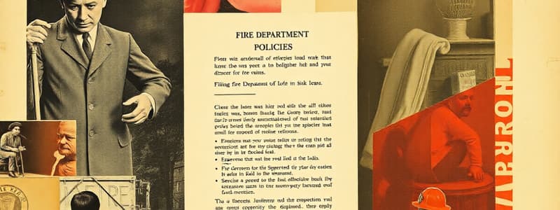 Fire Department Policies Overview