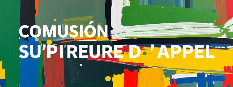 Commissions d'appel et compétitions nationales