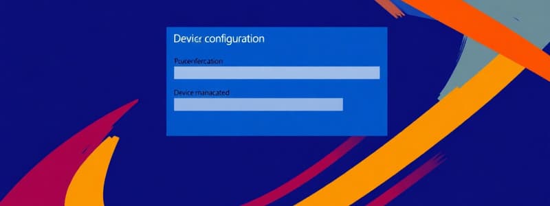 1212 Ch11.2-13.2:  Device Configuration Profiles in Intune