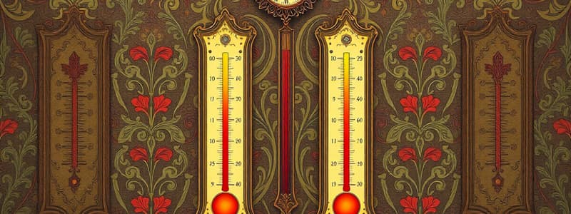 Thermal Equilibrium and Temperature Scales