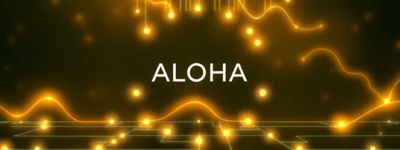 MAC Sublayer Protocols: ALOHA & Channel Allocation