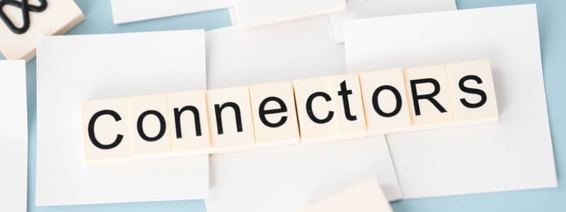 Types of Connectors and Linking Words