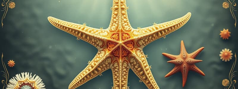 Echinoderms: Starfish Flashcards