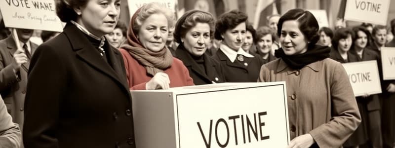 Women's Voting Rights in Canada