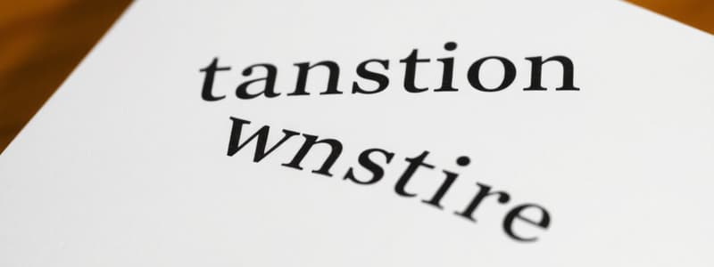 Transition Words: Meaning and Examples