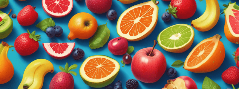 Benefits of Fruit Consumption Quiz