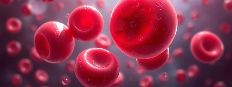 Erythrocytes and Anemia Overview