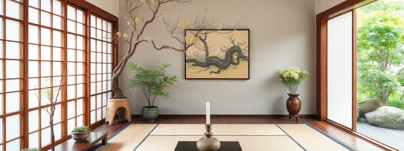 Quiz on Japanese Interior Design and Ikebana