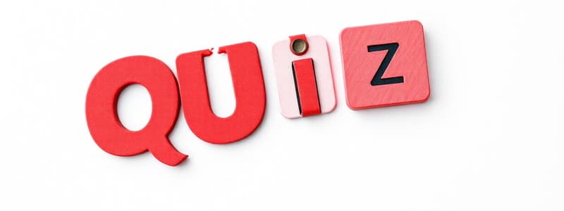 General Quiz Overview