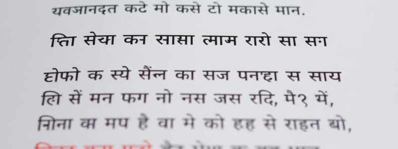 Overview of Hindi Language and Grammar