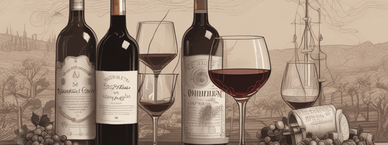 Envejecimiento del Vino: Taninos, Aromas y Bouquet