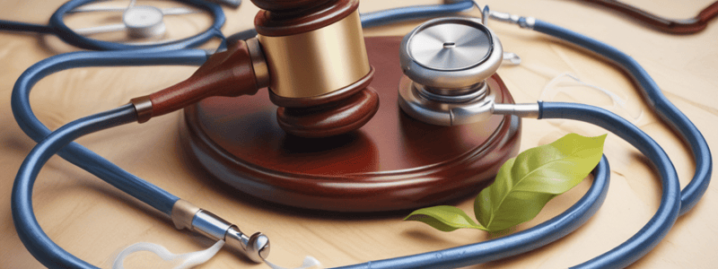 Legal Issues in Nursing Practice 1 A