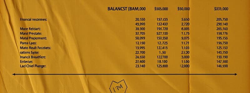 4th Chapter: Balance Sheet Basics