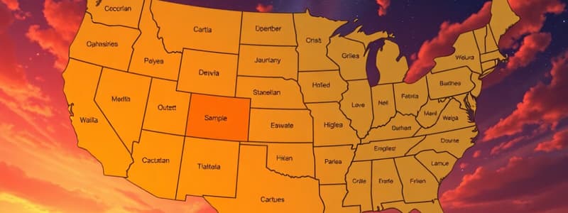 US States Capital Cities and Facts