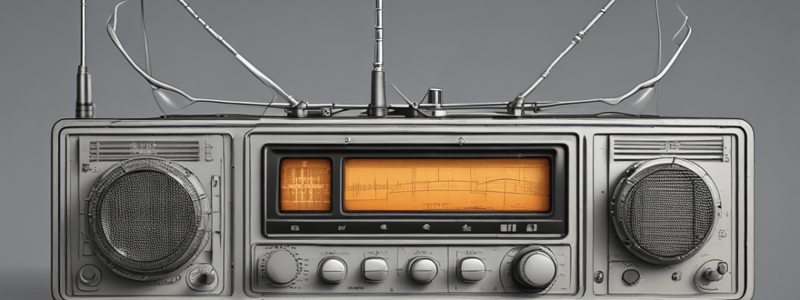 Radio Equipment and Antenna Characteristics