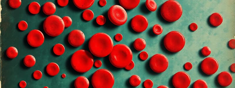 Anemia and Red Blood Cell Characteristics