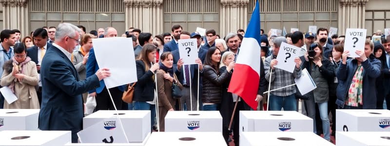 Démocratie et droits de vote en France