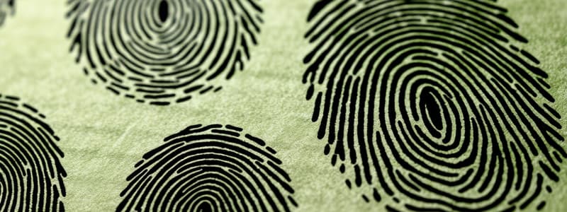 Fingerprints: Patterns & History