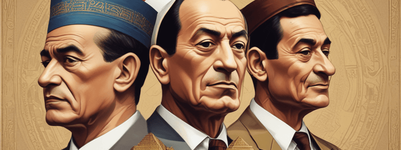 Egypt under Mubarak and Iran during Mousavi's campaign Quiz