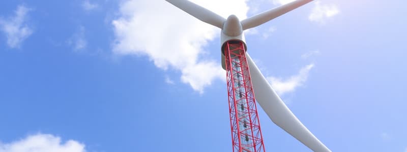 Wind Energy Overview Quiz