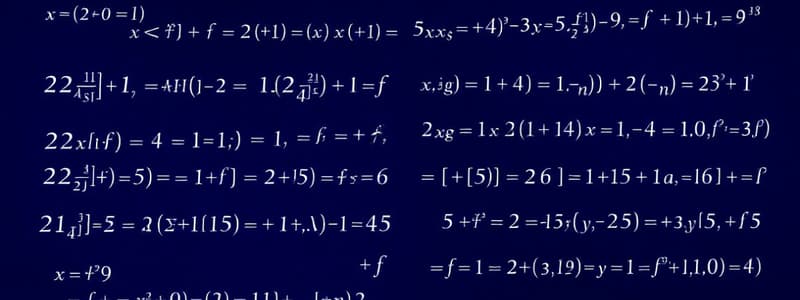 Algebra Class 10: Quadratic Equations