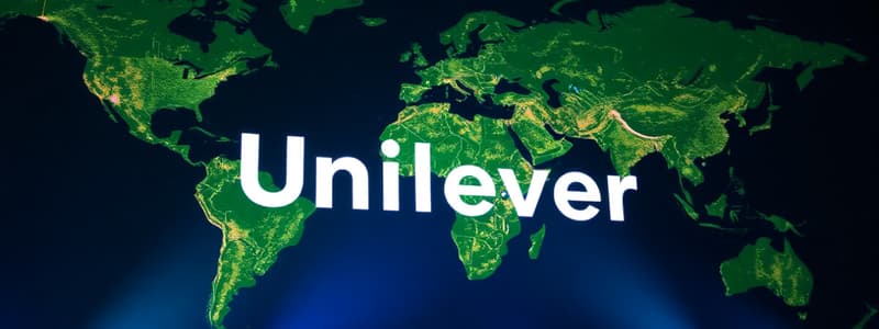 Unilever's Sustainability Strategy