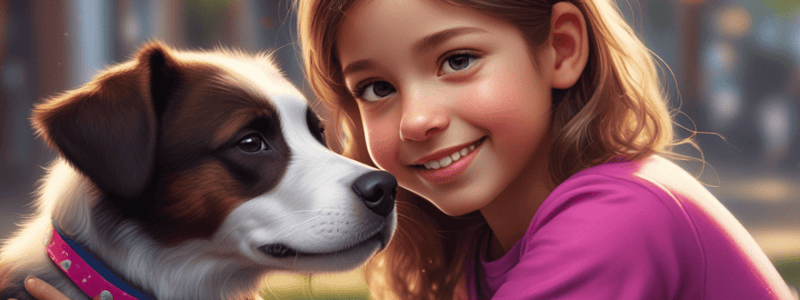 Little Girl and Stray Puppy Friendship Quiz