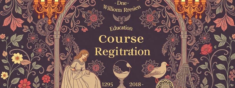 Course Registration and Account Management