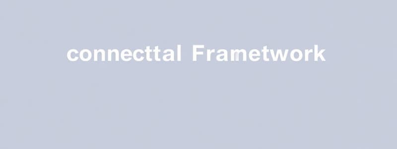 Conceptual Framework for Financial Reporting