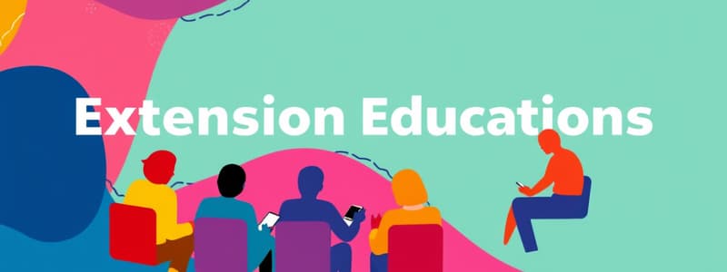 Extension Education Principles