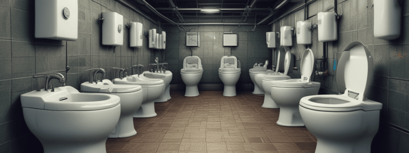 Siphonic toilets and sewage systems