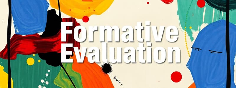 Evaluation in Education: Overview and Types