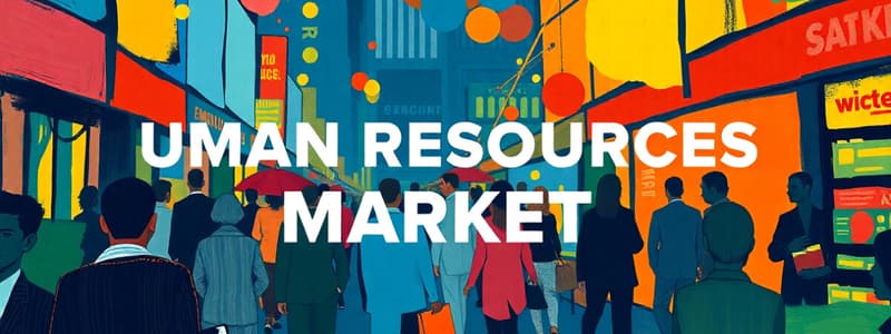 Mercado de Recursos Humanos y Trabajo