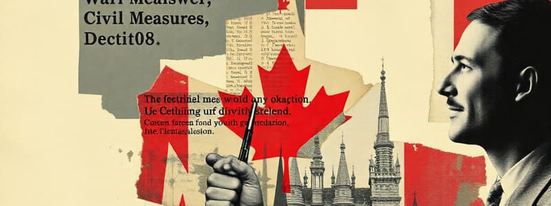 Nationalisme et guerre au Canada