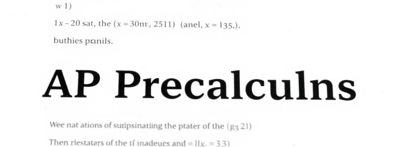 AP Precalculus Syllabus 2023-2024