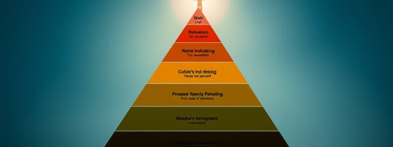 Pirámide de Maslow en Psicología