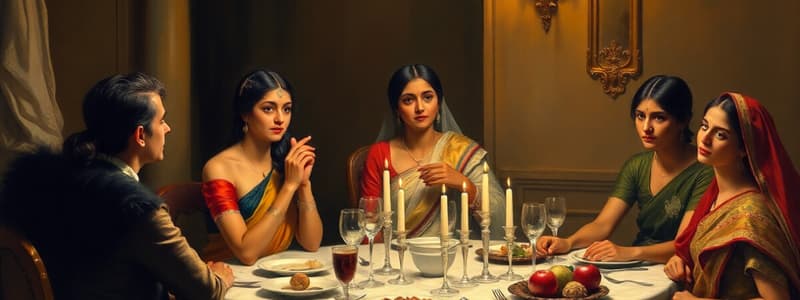 Colonial Dinner Party in India