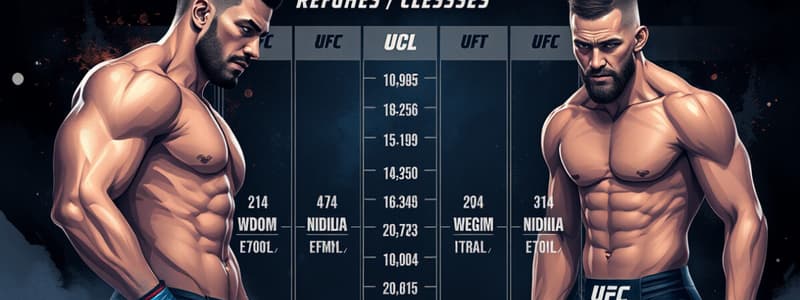 UFC Weight Classes Overview