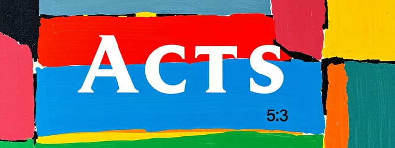 Understanding Acts 5:3 and the Definite Article