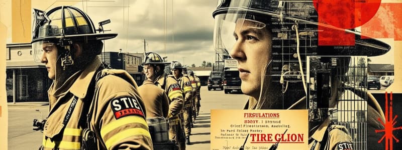 Firefighter Duty Regulations Quiz