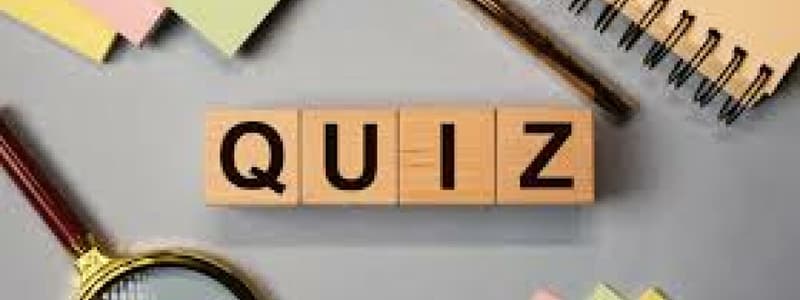 Parts of Speech Quiz