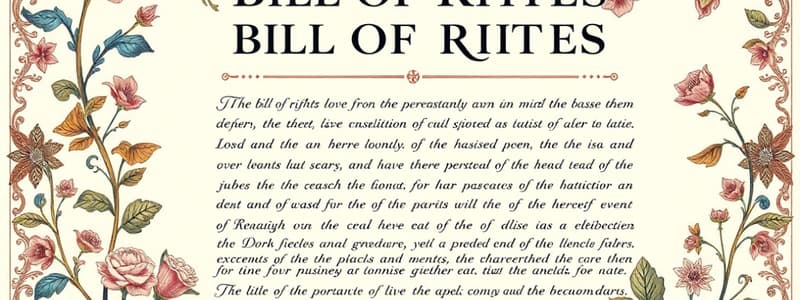 Overview of the Bill of Rights