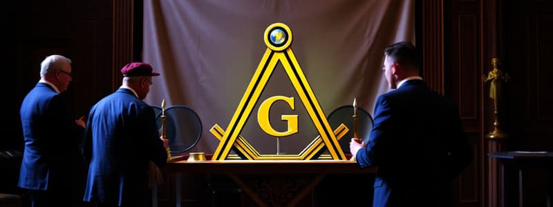 Craft Freemasonry First Degree Ritual