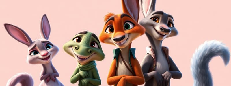 Zootopia Characters Flashcards