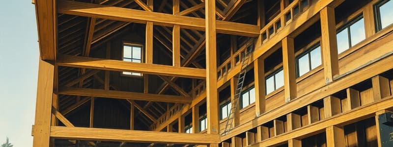 Wood Framing Systems Quiz