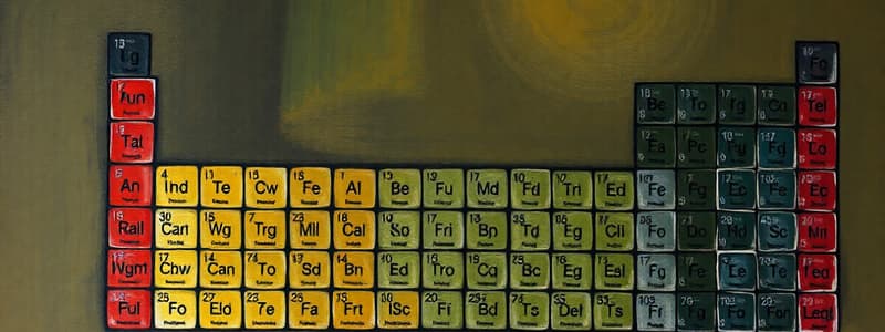 Chemistry Mendeleev’s Periodic Law and Table