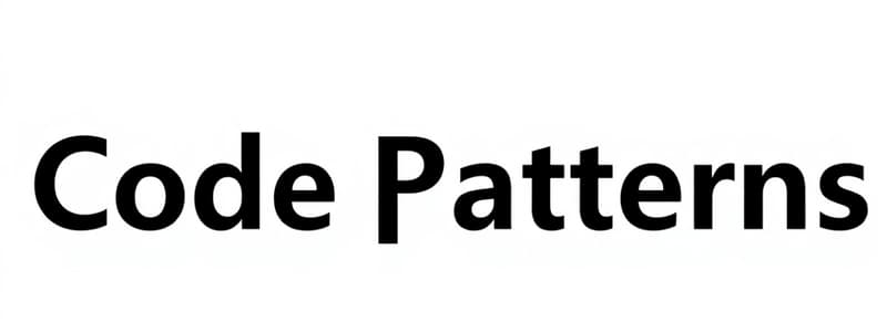 Understanding Design Patterns in Software Development