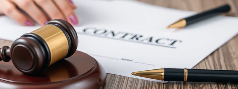 Overview of Contract Law